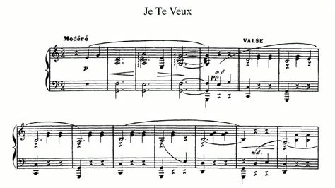 Erik Satie ~1897~ Je Te Veux (piano solo) - YouTube Music