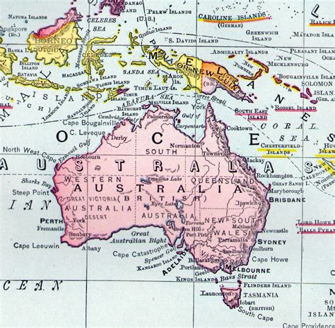 Map Oceania Australia New Zealand Surrounding by SurrenderDorothy