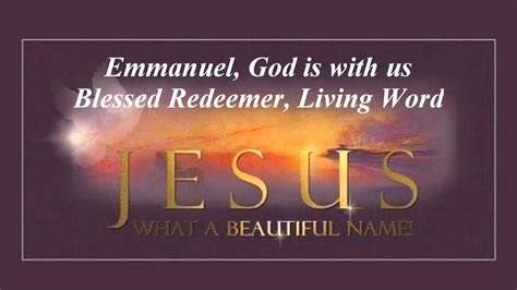 - 'JESUS... NAME ABOVE ALL NAMES' by Maranatha Singers ... | Names of ...