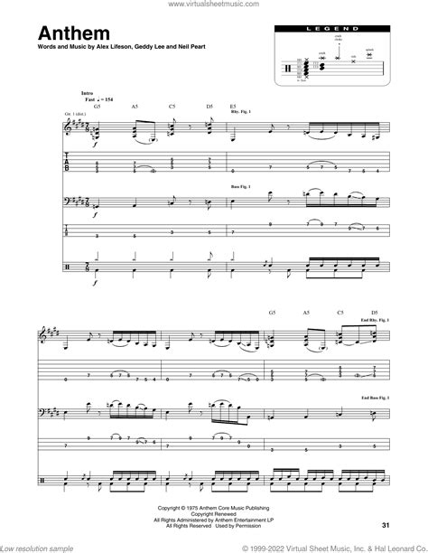 Anthem sheet music for chamber ensemble (Transcribed Score) (PDF)