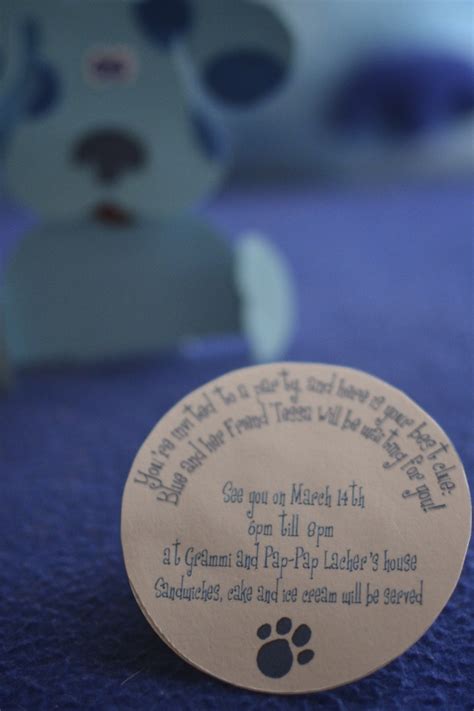 Lacher Design Studio: Blue's Clues Birthday Party Invitations