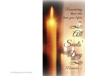 All Saints Day Prayer Card And All Souls Day Prayer Card – Prospect ...