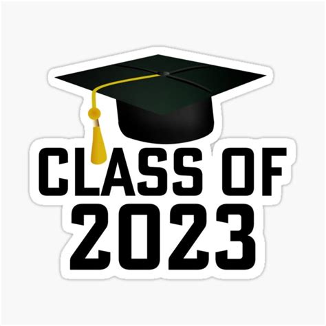 "BOLD Class of 2023 Grad Cap" Sticker for Sale by Gravityx9 | Redbubble