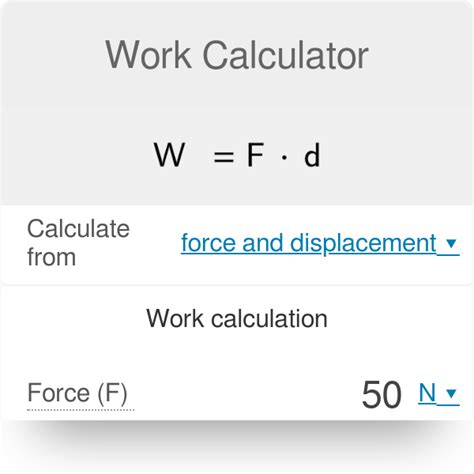 Work Formula