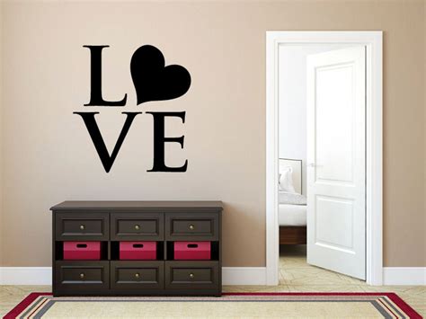 Wall Quotes Decal Wall Saying LOVE Wall Vinyl Decal | Etsy