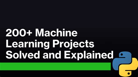 200+ Machine Learning Projects | Aman Kharwal