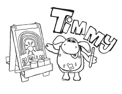 Timmy Learn To Paint In Timmy Time Coloring Page : Coloring Sky ...