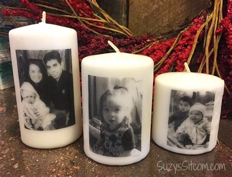 How To Make Personalized Photo Candles - Ideas for the Home