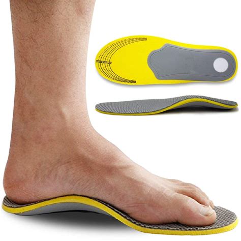 Pinkiou Arch support Insoles for Flat Feet Orthotic Inserts for Plantar ...