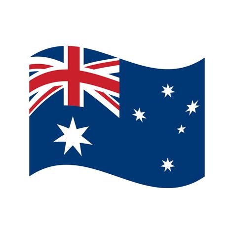 Australia flag, official colors and proportion correctly. National ...