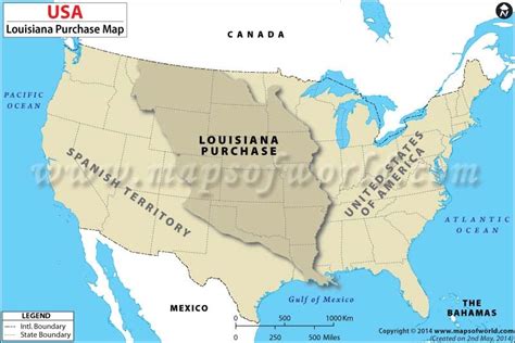 Louisiana Purchase Map Before And After