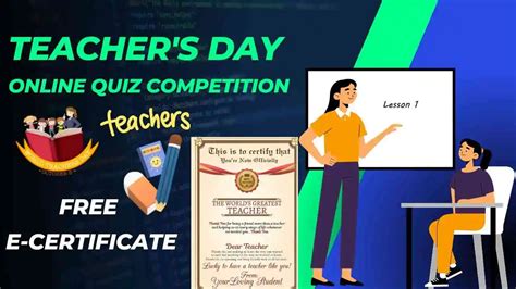 Teacher's Day Online Quiz Competition | Free Quiz E-Certificate 2022 ...