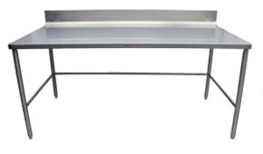 Stainless Prep Table with Backsplash - Stainless Steel Tables - Tables ...