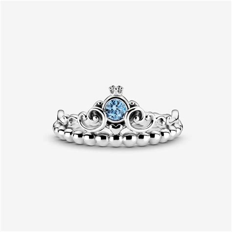 Disney Cinderella Blue Tiara RingPandora Ring 925 sterling | Etsy