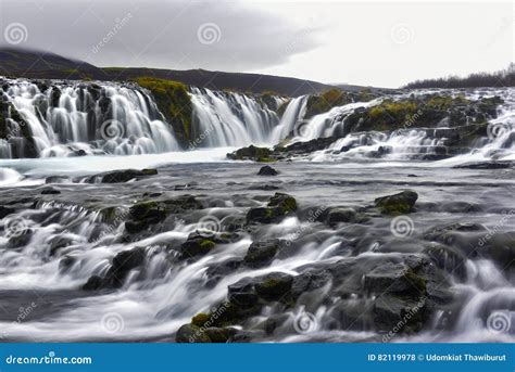 Bruarfoss Bridge Fall, is a Waterfall on the River Bruara, in Stock ...