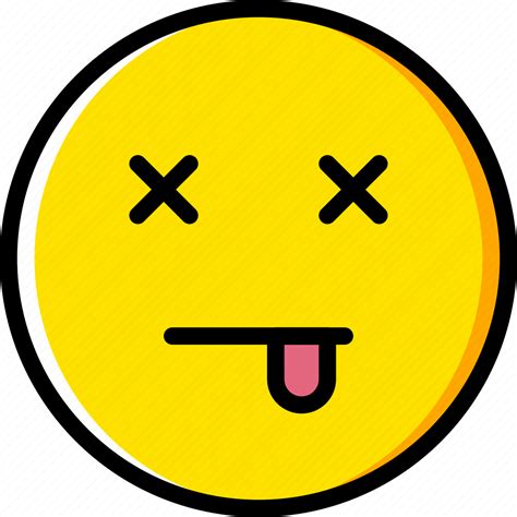 Dead, emoji, emoticons, face icon - Download on Iconfinder