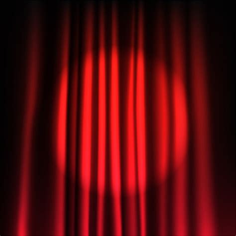 Premium Vector | Theatre curtain with round spotlight