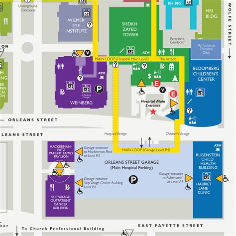 John Hopkins Hospital Campus Map - United States Map