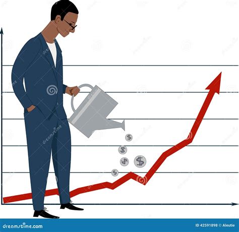 Investing in stock market stock vector. Illustration of finance - 42591898