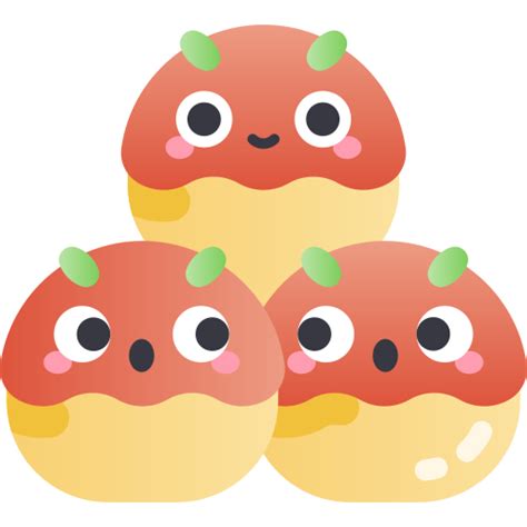 Takoyaki Kawaii Star Gradient icon