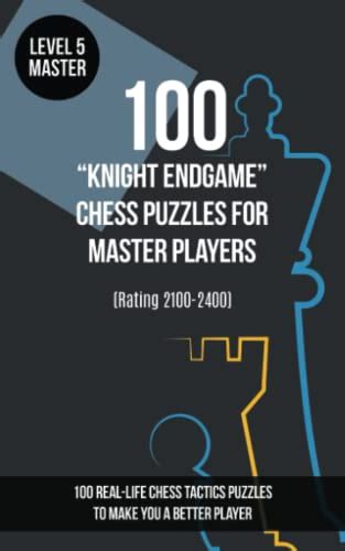 100 “Knight Endgame” Chess Puzzles for Master Players (Rating 2100-2400 ...