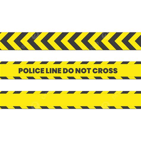 Police Tape Vector Art PNG, Police Line Do Not Cross Tape Png, Caution ...