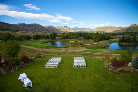 Wedding at Fossil Trace Golf Club in Golden Colorado