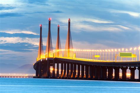 Penang Bridge May Bay, Penang, Kuala Lumpur, Cn Tower, Wind Turbine ...