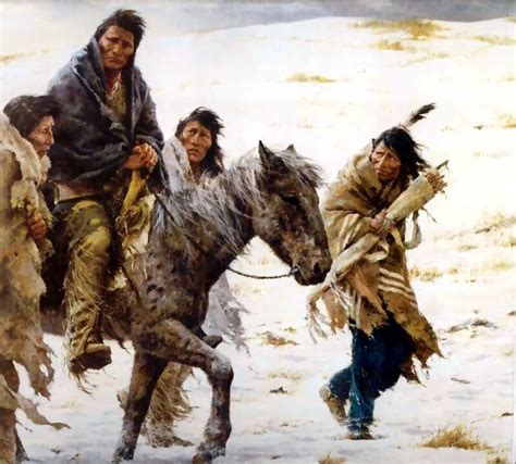 Chief Joseph Rides to Surrender | Native american paintings, American ...