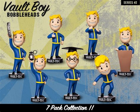 Fallout® 4: Vault Boy 111 Bobbleheads - Series Two 7 Pack | Gaming Heads