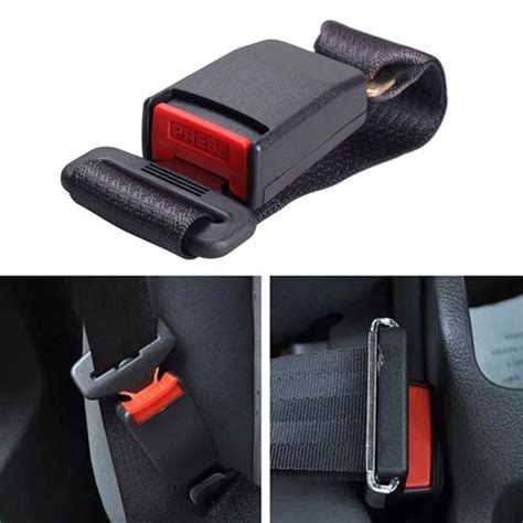 2 Pieces Universal Car Seat Belt Extension Buckle (Black) – CARACE ...