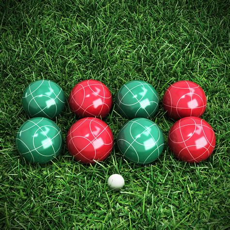 Bocce Ball Set- Outdoor Family Bocce Game for Backyard, Lawn, Beach ...