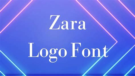 Zara Logo Font Free Download