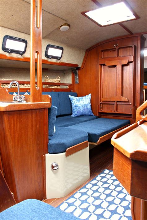 Ahoy! Tour Our Updated Ticon 30 Sailboat Interior - Dans le Lakehouse ...