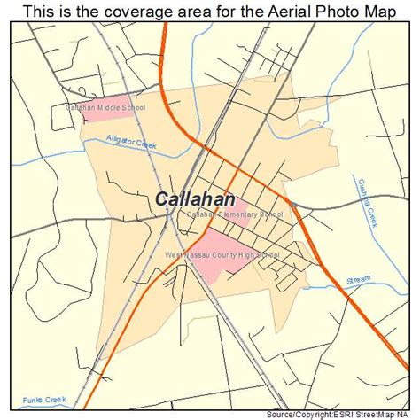 Aerial Photography Map of Callahan, FL Florida