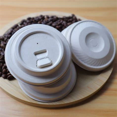 Hot Coffee Lids,Biodegradable Compostable Coffee Paper Cup Sippy Lids