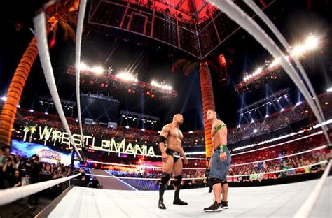 WWE WrestleMania Flashback: John Cena battles The Rock at WrestleMania 28