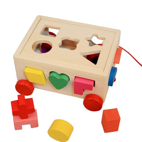 Kids Baby Wooden Learning Geometry Educational Toys Puzzle 3D IQ Puzzle ...