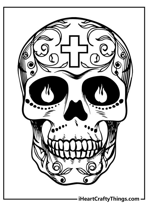 Skulls Coloring Pages