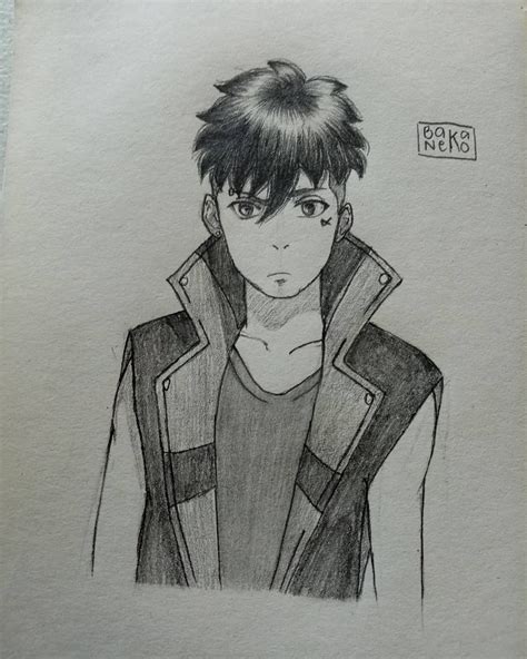 Boruto Kawaki anime character pencil drawing by @bakanekoda Boruto ...