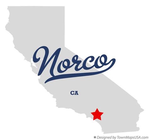 Map of Norco, CA, California