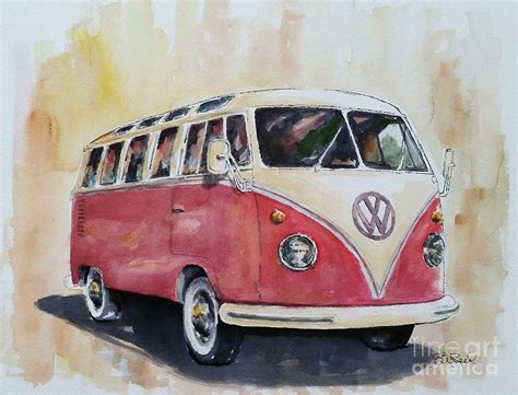 '63 V.w. Bus Painting by William Reed