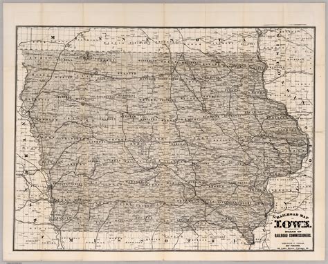 Railroad Map Of Iowa - David Rumsey Historical Map Collection