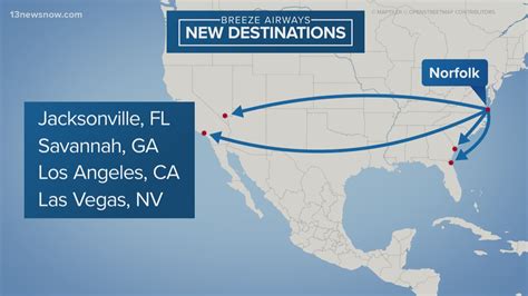 New nonstop flights taking off from Norfolk International Airport ...