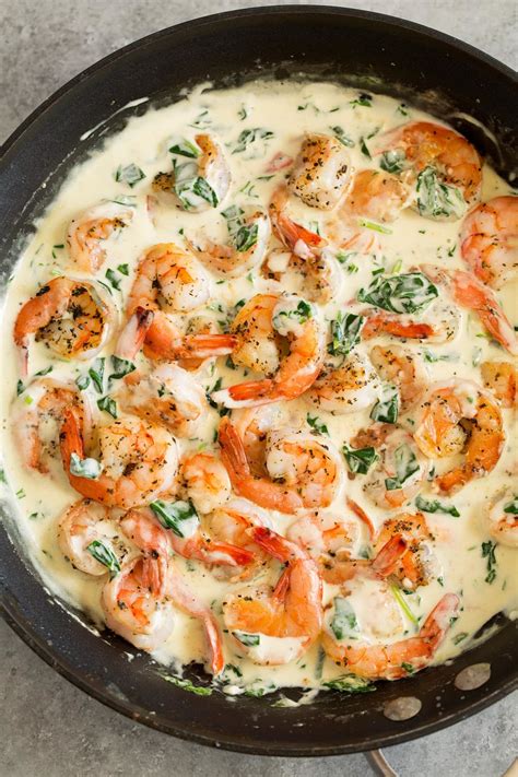 Creamy Parmesan Spinach Shrimp Recipe - Cooking Classy | Kitchn