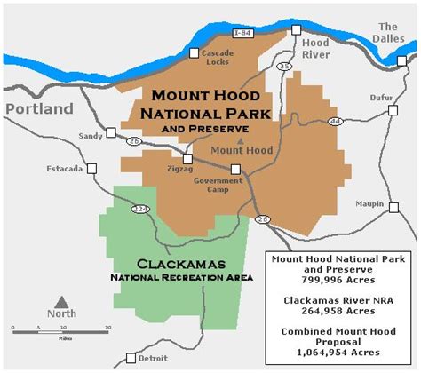 Mt Hood National Forest Map - Vector U S Map