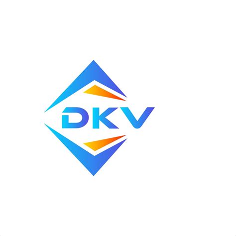 DKV abstract technology logo design on white background. DKV creative ...