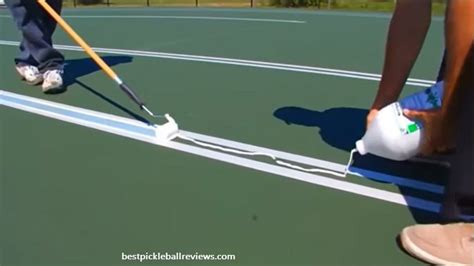 How To Painting Pickleball Lines On a Tennis Court?