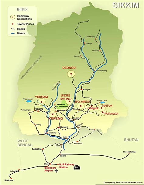 Sikkim Tourist Map - Sikkim • mappery