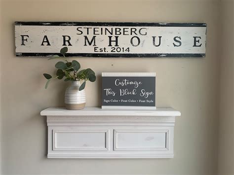 Personalized Farmhouse Sign/farmhouse Decor/custom Family Farmhouse ...